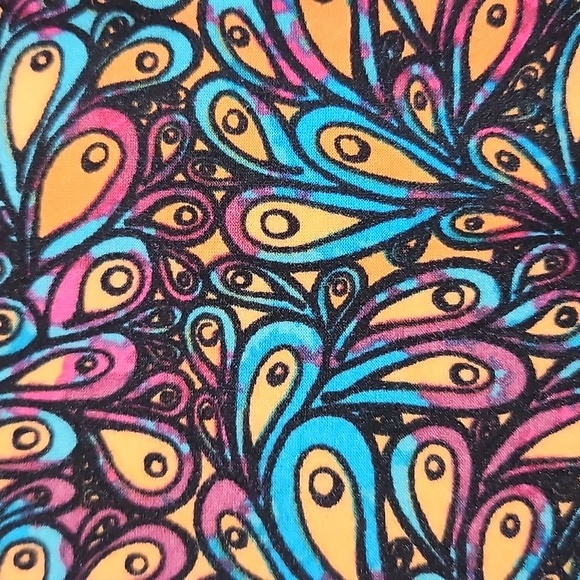 LULAROE LLR OS Colorful Watercolor Buttery Soft Legging One Size - Picture 1 of 5